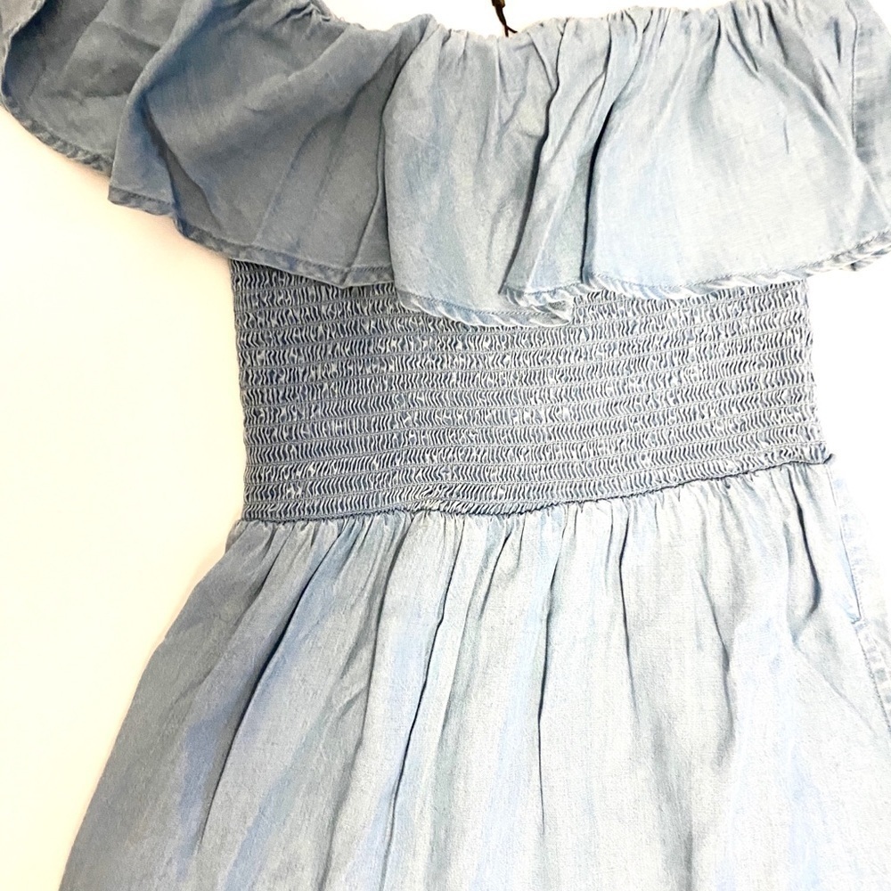 One shoulder chambray dress - Picture 3 of 8